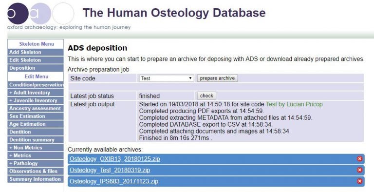 Read more about the article Osteology recording system
